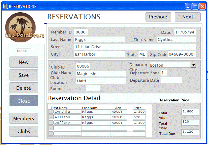 database application